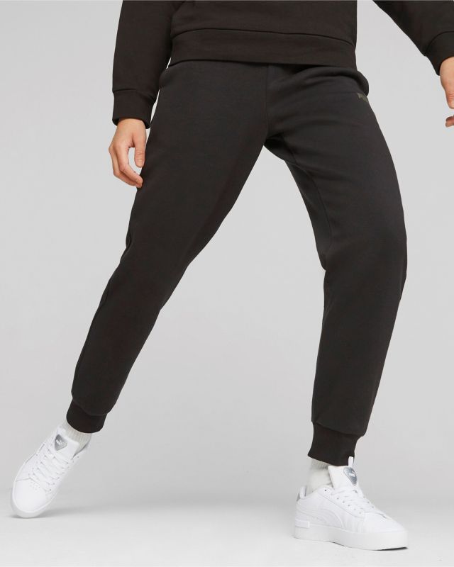 Prodotto: PUMA - Pantalone tuta da donna nero con logo color bronzo