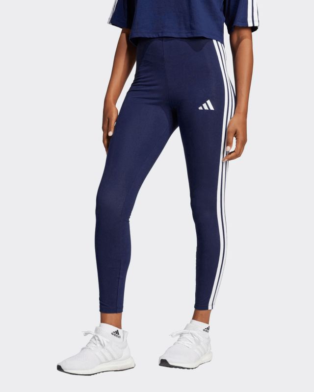 Prodotto: ADIDAS - LEGGINGS BLU DA DONNA 3 STRISCE ESSENTIALS COTTON - JE0067