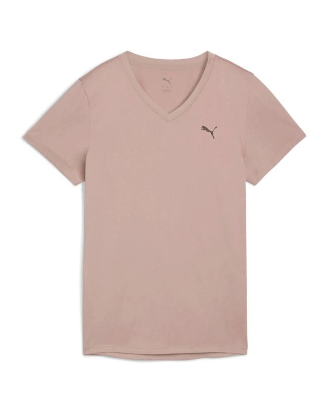 Prodotto: PUMA - T-SHIRT  TAD ESSENTIAL VNECK MARRONE ROSATO DA DONNA, 525890-95