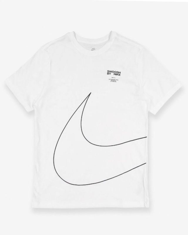 Prodotto: NIKE - T shirt girocollo da uomo bianca con stampa nera