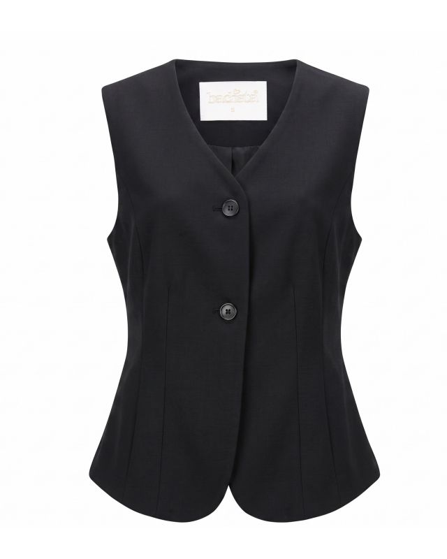 Prodotto: BACHATA - Gilet nero con bottoni