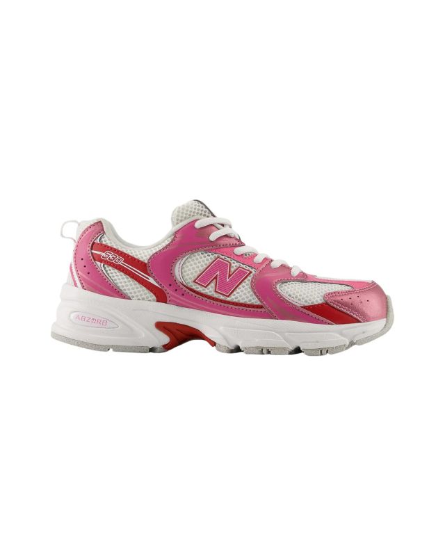Prodotto: NEW BALANCE -  SNEAKERS JUNIOR LIFESTYLE FUXIA  CON DETTAGLI BIANCHI,  ROSA  E ROSSI DAL 35.5 AL 40, G5303XO