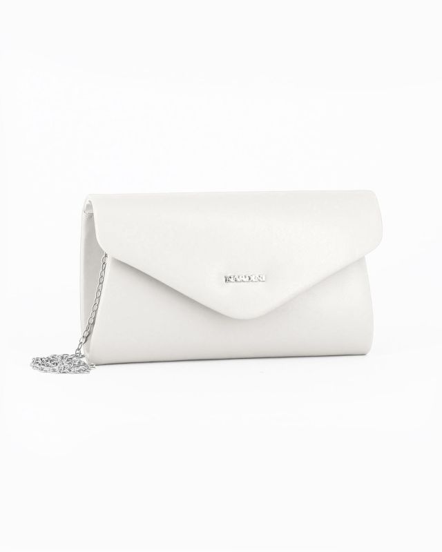 Prodotto: POCHETTE PU C/PATTA A PUNTA+LETTERING