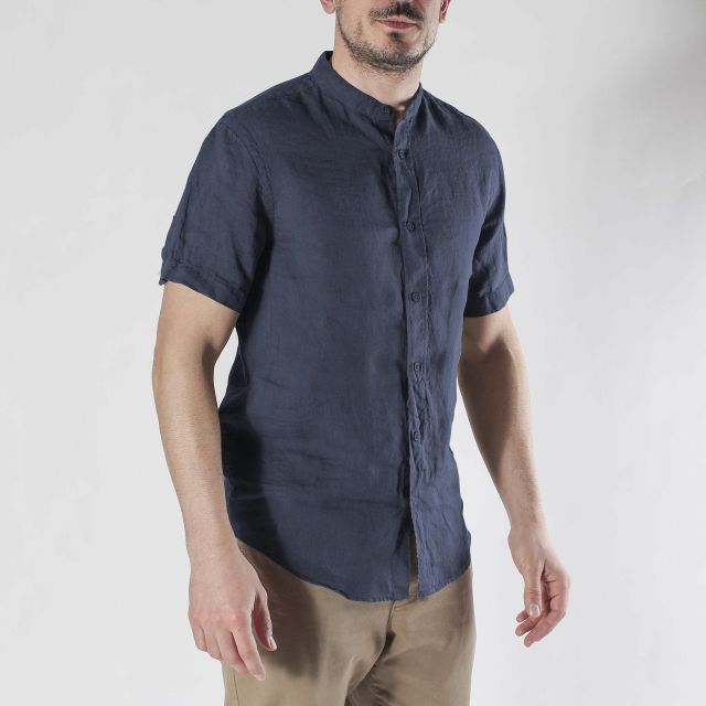 Prodotto: CAMICIA MANICA CORTA COREANA IN LINO