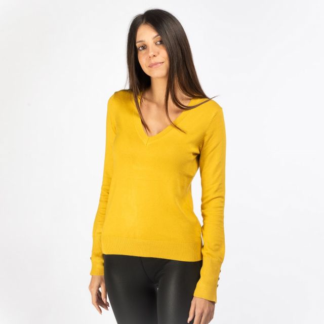 Prodotto: TATOO - IRIS MAGLIA SCOLLO V BOTTONI SUL POLSINO