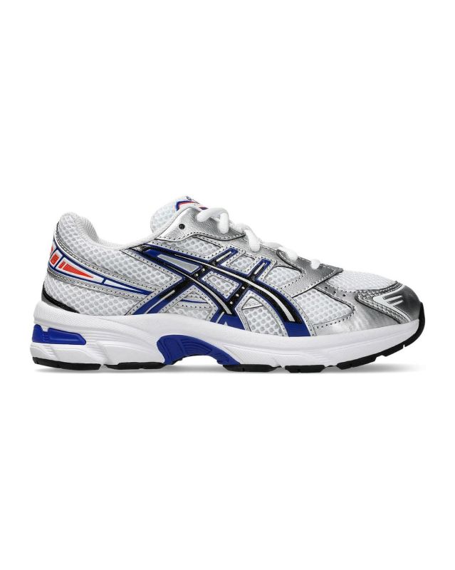 Prodotto: ASICS - SNEAKERS JUNIOR GEL-1130 GS  DAL 35.5 AL 40 BIANCHE SILVER CON DETTAGLI  BLU, 1204A163_105