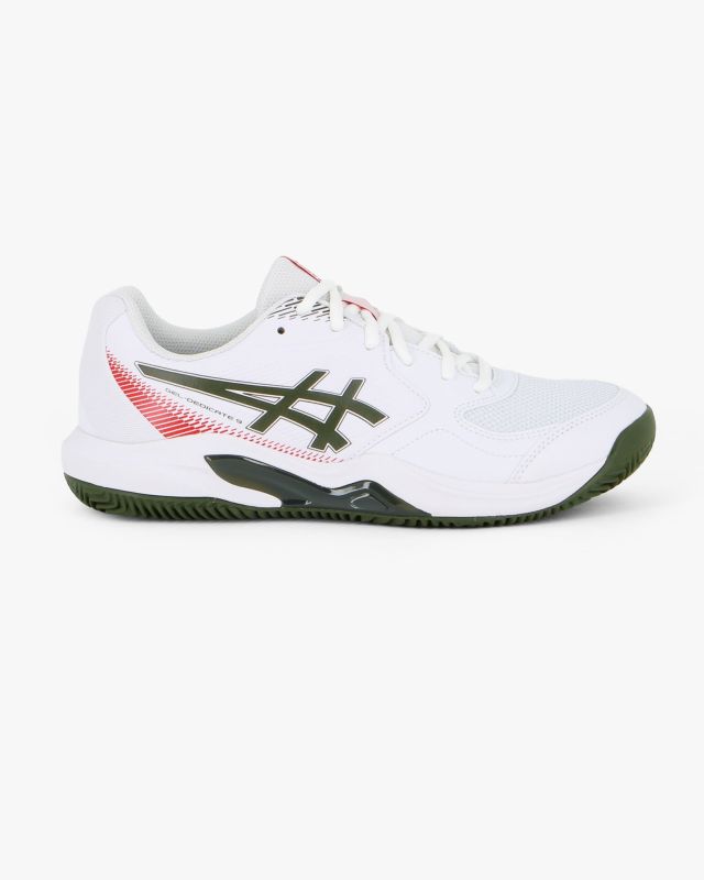 Prodotto: ASICS - SNEAKERS GEL-DEDICATE 9 BIANCHE CON DETTAGLI NERI E ROSSI DA UOMO, 1041A547_100