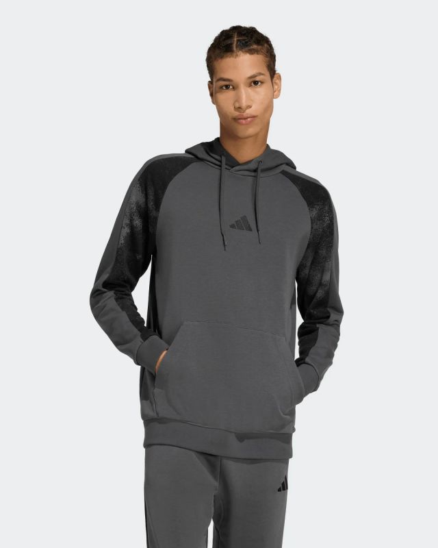 Prodotto: ADIDAS - FELPA STAMPATA CAMPOUFLAGE VERDE CON CAPPUCCIO DA UOMO - KC0704