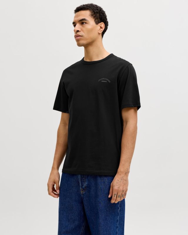 Prodotto: JACK&JONES - Tshirt manica corta college nera con logo