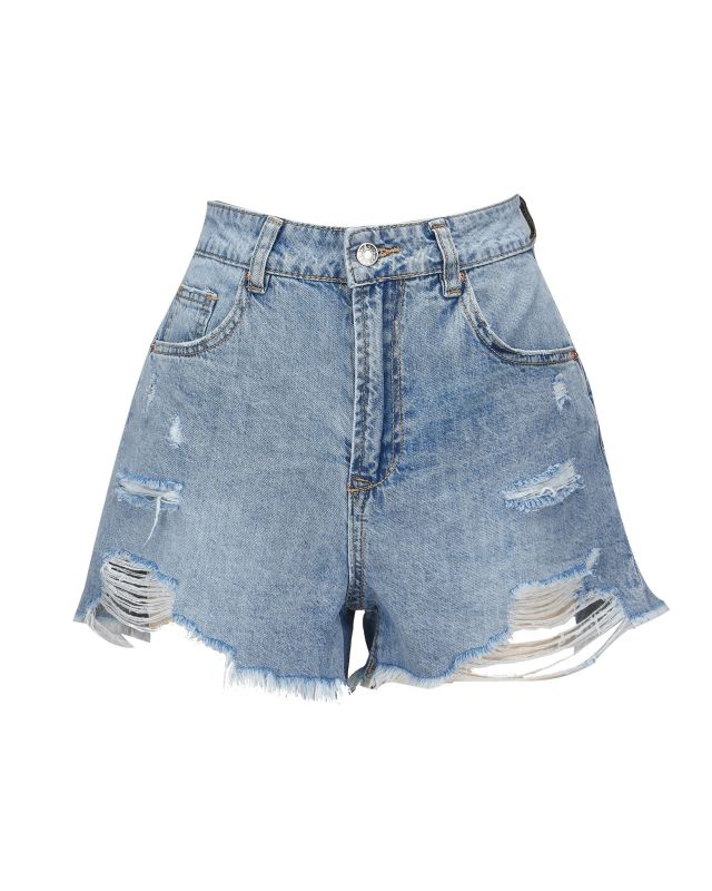 Prodotto: BACHATA - Short blue jeans con rotture