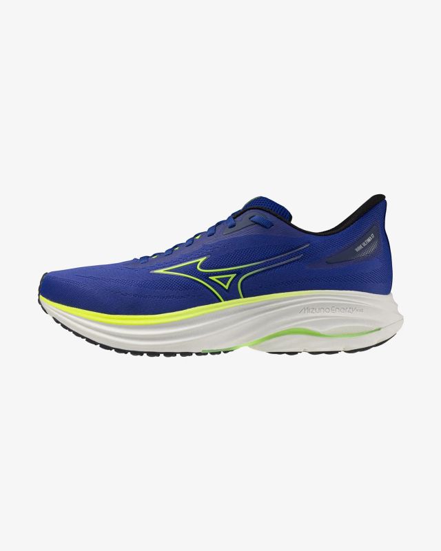 Prodotto: MIZUNO - SCARPA DA RUNNING WAVE ULTIMA 17 BLU  CON DETTAGLI VERDI E  GIALLO FLUO DA UOMO, J1GC2618_01