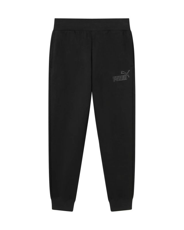 Prodotto: PUMA - PANTALONE ESSENTIAL NERO DA DONNA CON LOGO STRASS PER ALLENAMENTO, 693547-01