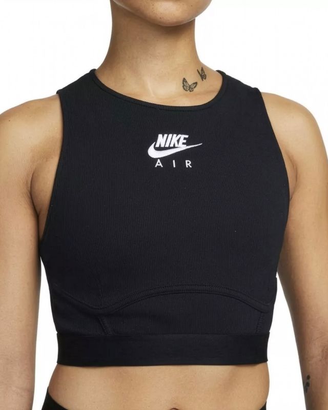 Prodotto: NIKE – CANOTTA CROPTOP AIR NERA DA DONNA  – DM6069/010