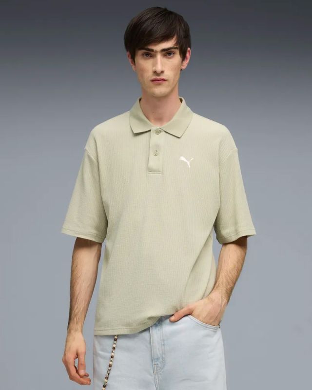 Prodotto: PUMA – POLO GRIGIA  WARDROBE ESS BOXY WAFFLE DA UOMO, 634362-61
