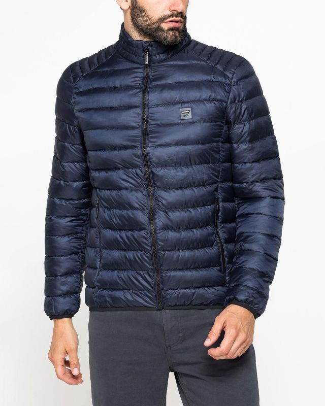 Prodotto: CARRERA - PIUMINO UOMO BLU ULTRALEGGERO IN RIPSTOP COLLO COREANO