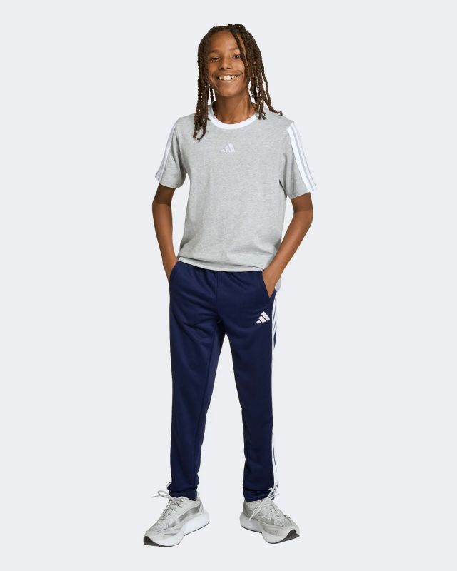 Prodotto: ADIDAS - PANTALONE TUTA  JUNIOR (7-15 ANNI) TR-ES 3S  BLU CON DETTAGLI BIANCHI - KE6072