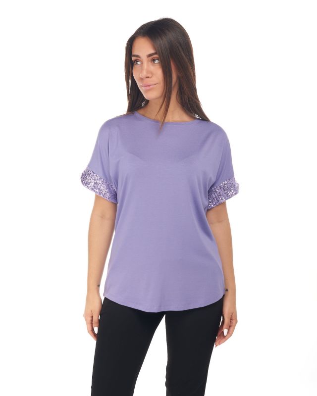 Prodotto: MY JEWELS - DONNA TSHIRT MANICA CORTA PAILLETTES