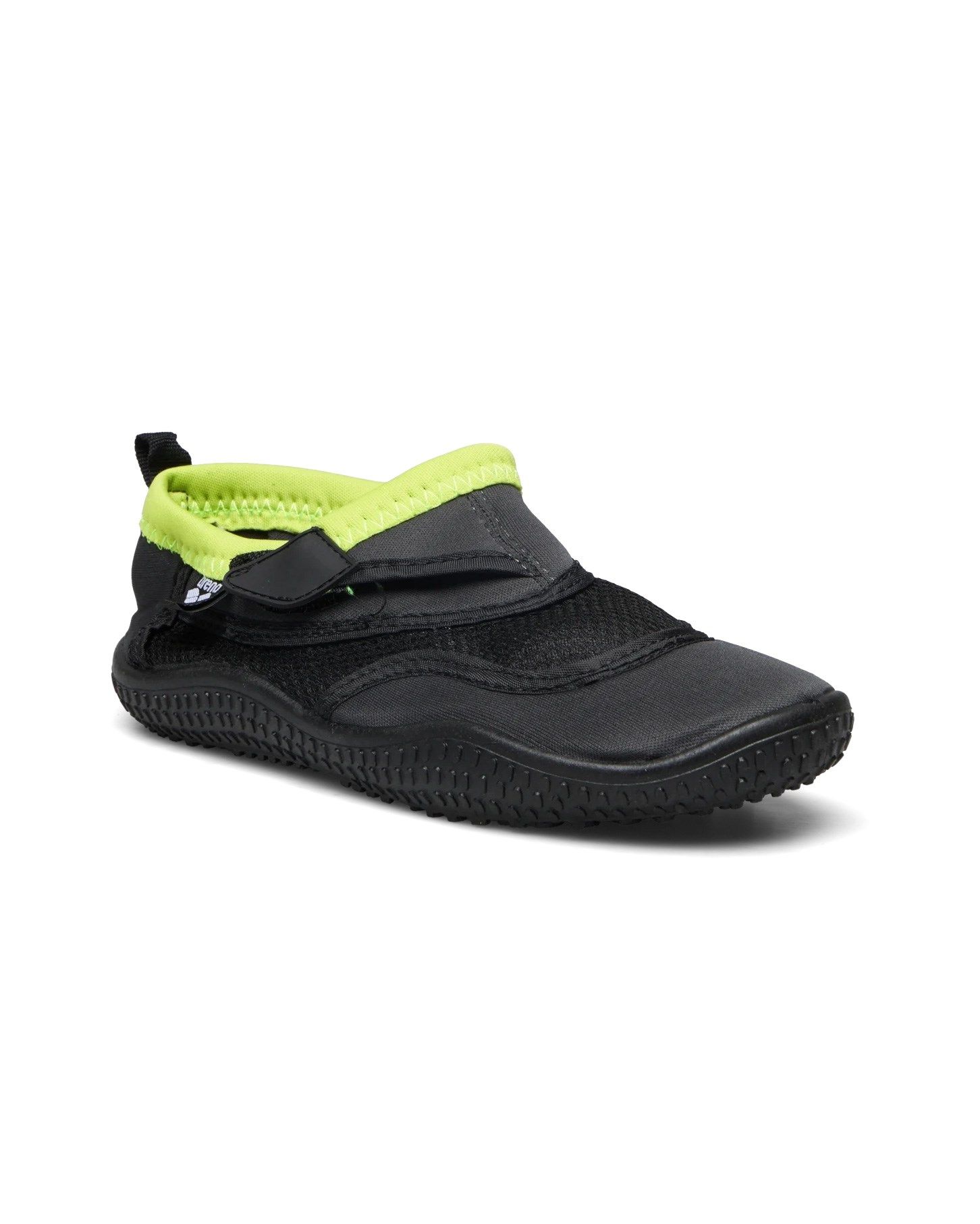 Prodotto: ARENA - Scarpe da scoglio bambino nere e verde lime ad asciugatura rapida, numerata 30/35