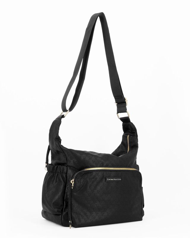 Product: CORTINA POLO STYLE - Tracolla nera loggata con tascone frontale e tasche laterali elasticizzate (4 of 29)