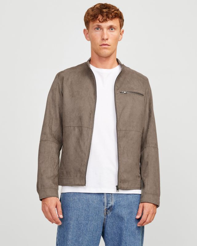 Product: JACK & JONES - GIUBBINO EDYLAN BIKER TORTORA DA UOMO (7 of 13)