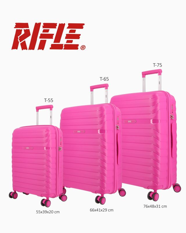 Product: RIFLE - TROLLEY FUXIA IN ABS 4 RUOTE CON COMBINAZIONE TSA (1 of 5)