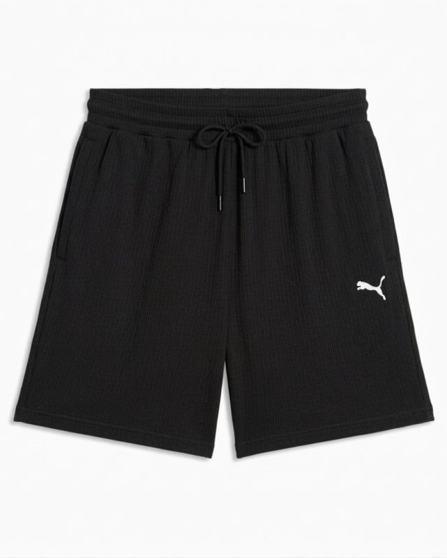 Product: PUMA -SHORT NERO WARDROBE ESSESSENTIAL  WAFFLE RELAXED , 634367-01 (1 of 2)