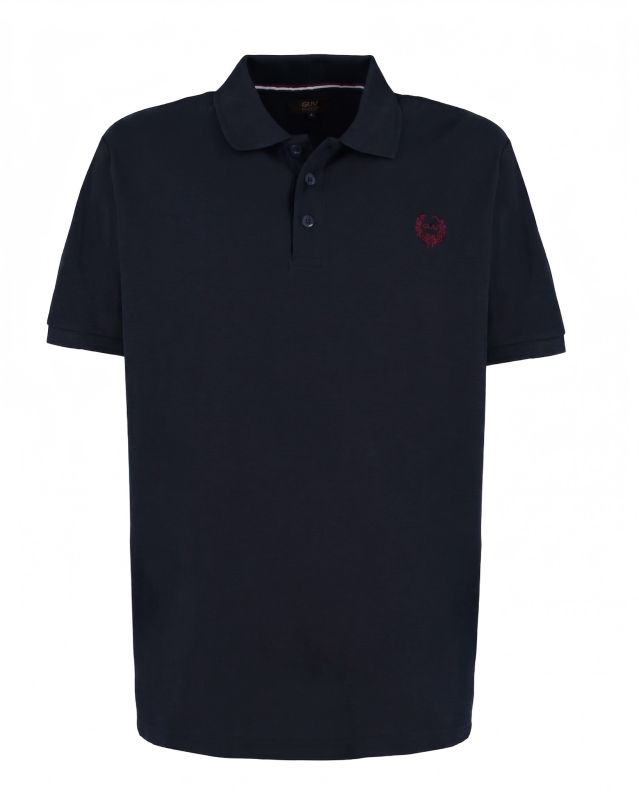 Product: GIANMARCO VENTURI - Polo mezza manica blu scuro (1 of 4)