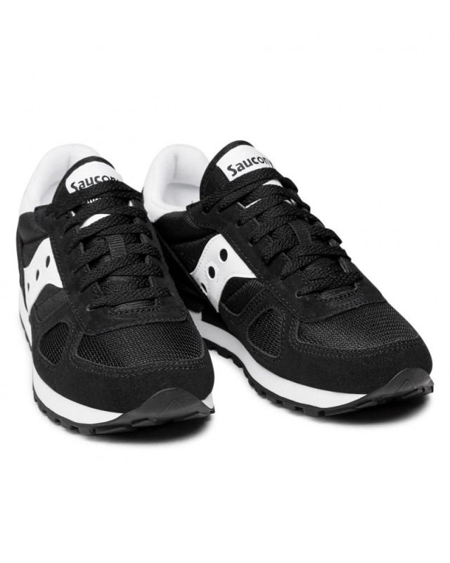 Product: SAUCONY - Sneakers da uomo nera e bianca in VERA PELLE scamosciata con intersuola in EVA - JAZZ ORIGINAL (1 of 6)