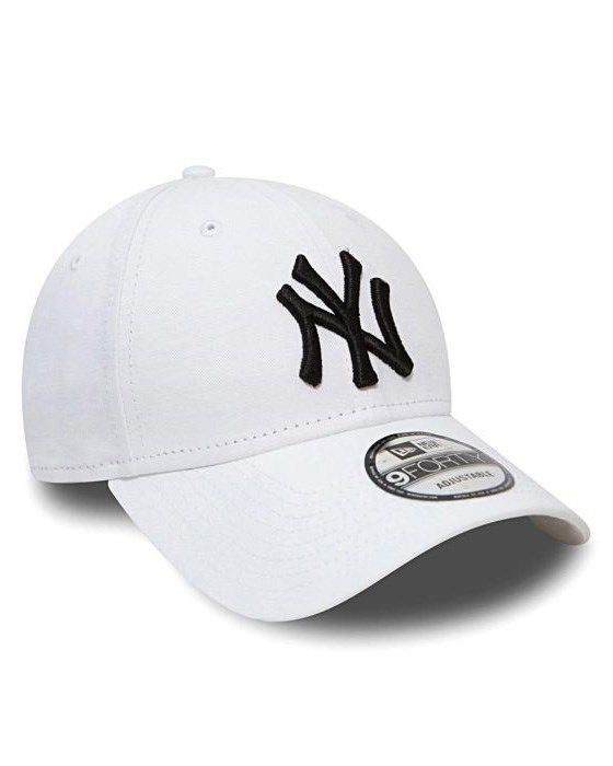 Product: NEW ERA - Cappello regolabile bianco con logo nero - 9FORTY (1 of 4)