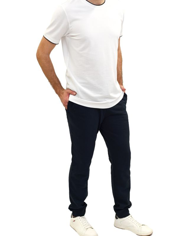 Product: KEY UP - PANTALONE FELPA NERO DA UOMO CON POLSINO (1 of 3)