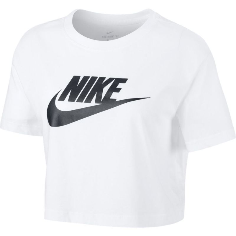 Product: NIKE - T shirt da donna bianca loose fit con logo nero (1 of 4)