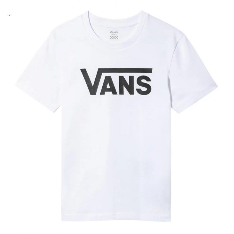 Product: VANS - T shirt girocollo da donna bianca con logo nero