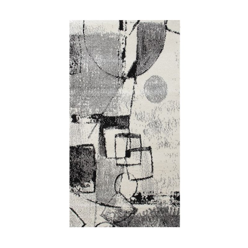 Product: BOYTEKS –  Tappeto Milano grigio con disegno astratto 80x150 cm