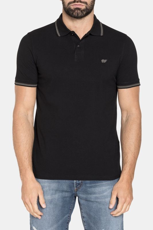 Product: CARRERA - POLO PIQUET MANICA CORTA BASIC CON BORDINO A CONTRASTO (1 of 2)