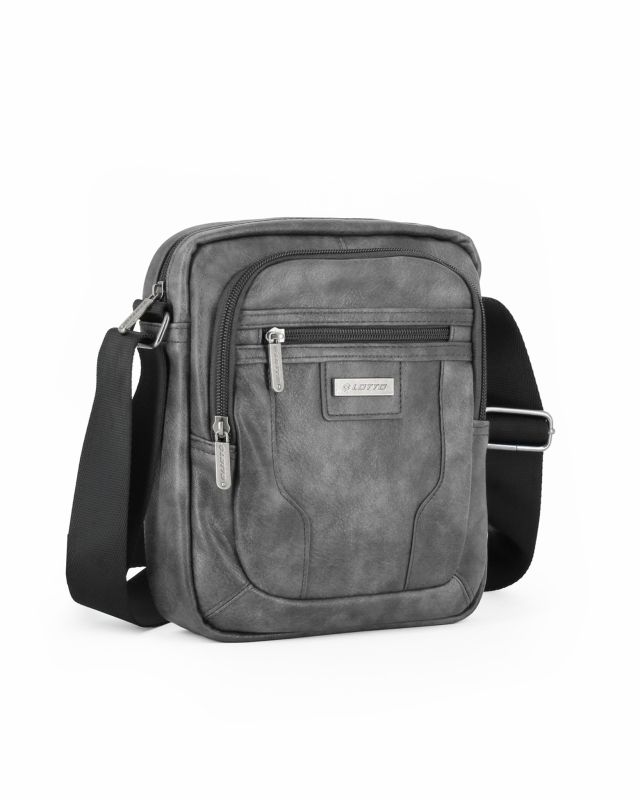 Product: LOTTO - Borsello grigio con doppia tasca frontale (1 of 4)