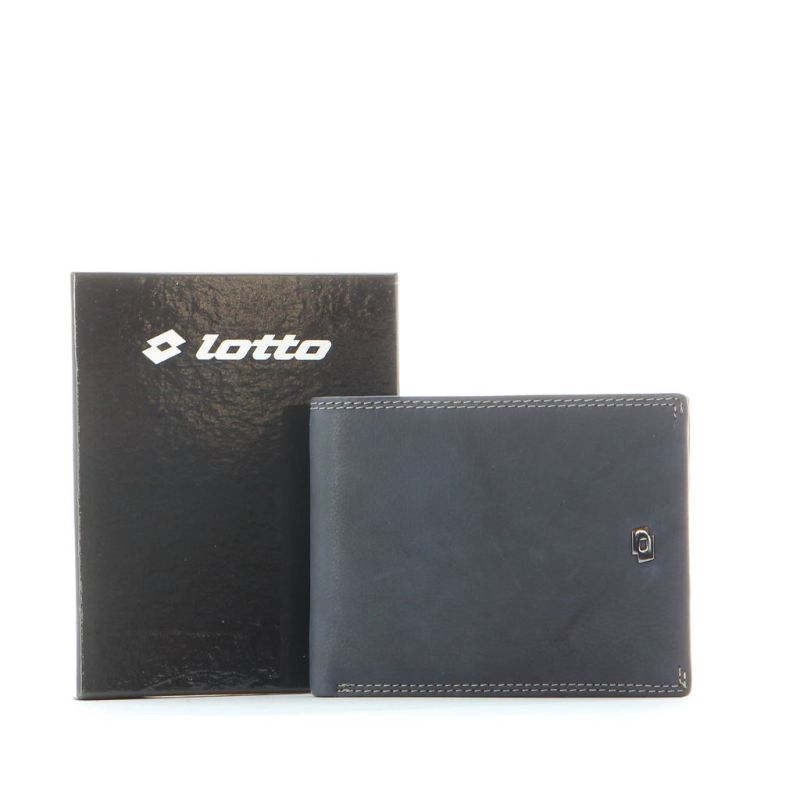 Product: LOTTO - Portafoglio in VERA PELLE con porta carte di credito e doppio scomparto banconote (1 of 3)