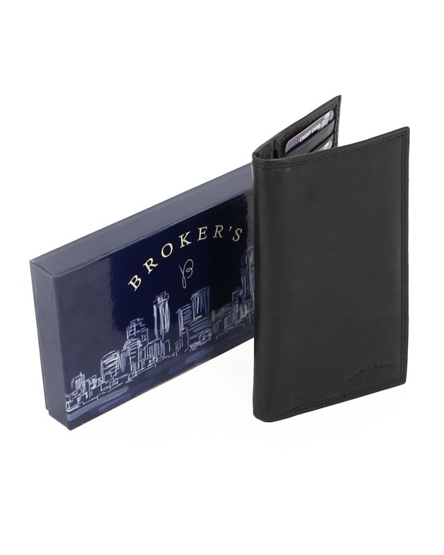 Product: BROKERS - Portacarte nero in VERA PELLE a libro (1 of 35)