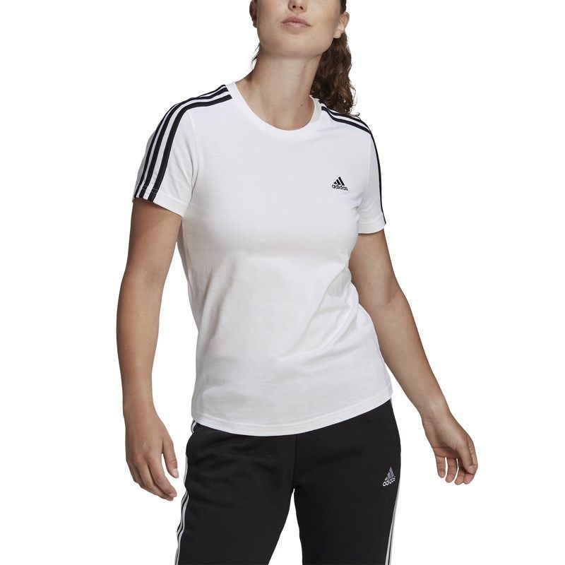 Product: ADIDAS-T-SHIRT LOUNGEWEAR ESSENTIALS SLIM 3-STRIPES-GL0783 (1 of 4)