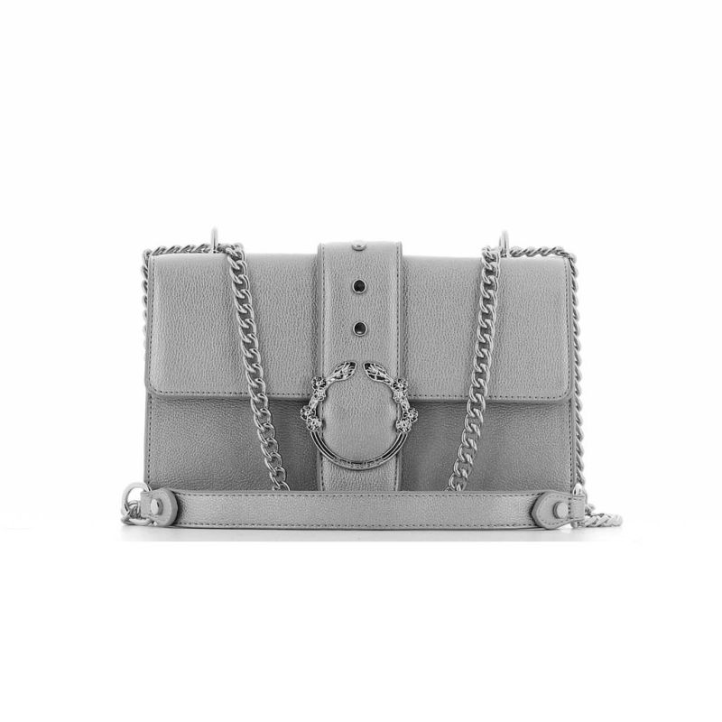 Product: GIANMARCO VENTURI - Tracolla argento con patta e inserto metallico portafortuna (1 of 4)