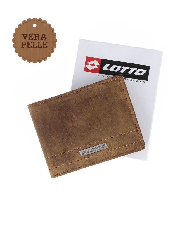Product: LOTTO - Portafoglio uomo taupe in VERA PELLE (1 of 4)