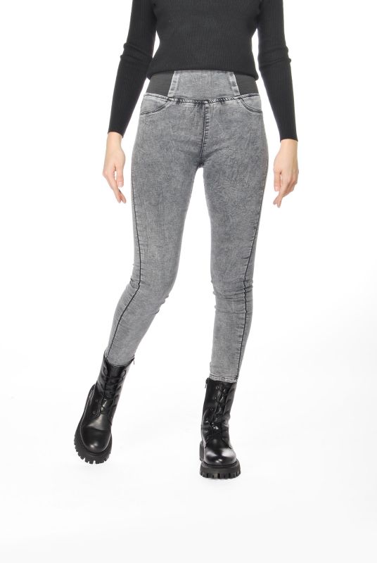 Product: TATOO - Jeans grigio da donna effetto pancia piatta (1 of 4)