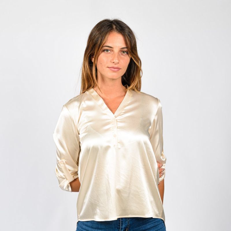 Product: PAQUITA - CAMICIA MANICA 3/4 SCOLLO V (1 of 2)