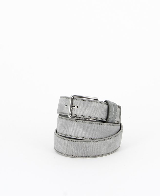 Product: SERGIO TACCHINI - Cinta grigia con fodera in VERA PELLE e fibbia senza nichel