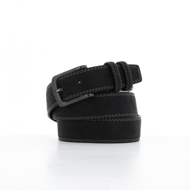 Product: SOLO SOPRANI - Cinta nera da uomo con fodera in VERA PELLE