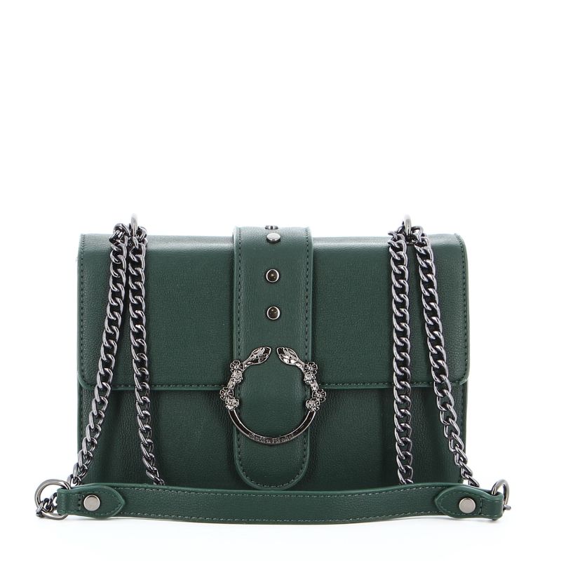 Product: GIANMARCO VENTURI -  Tracolla verde con patta e inserto metallico portafortuna (1 of 4)