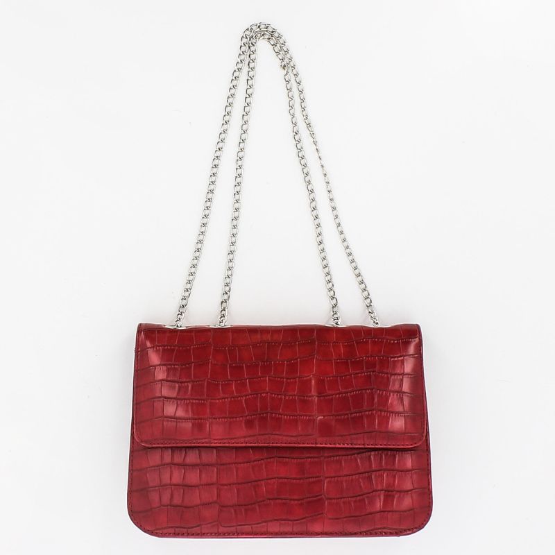 Product: TATOO - Tracolla rossa in cocco con patta, MADE IN ITALY (1 of 4)