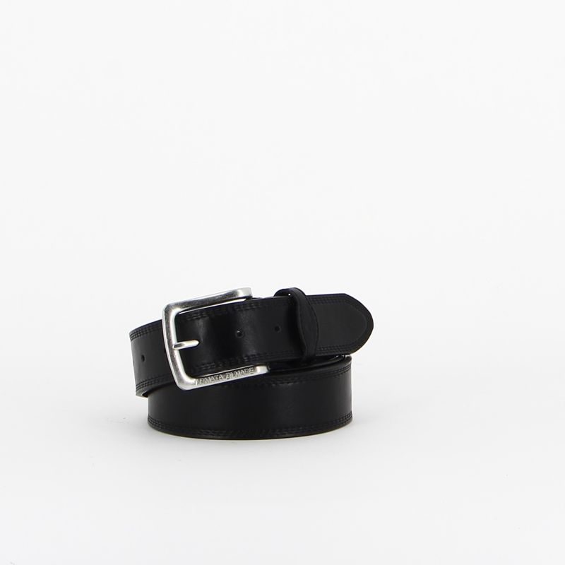 Product: ARMATA DI MARE - Cinta da uomo nera in VERA PELLE