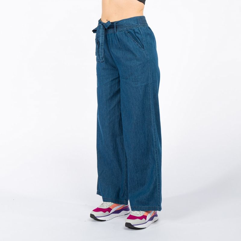 Product: BACHATA - DONNA PANTA PALAZZO DENIM CON FIUSCIACCA (1 of 7)