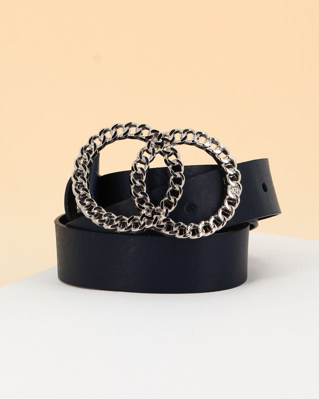Product: TATOO - Cinta blu in VERA PELLE, MADE IN ITALY