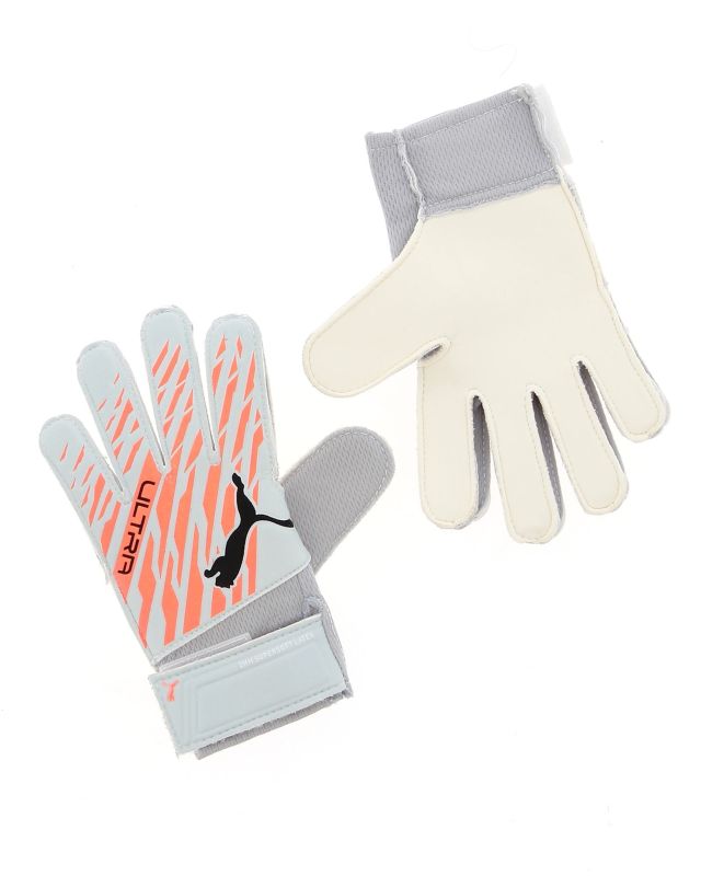 Product: PUMA - Guanti da portiere uomo grigi e arancioni con polsino regolabile (1 of 2)